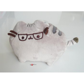 Pusheen the Grey Cat mit Brille - Katze Saugnapf 10x16x6,5cm - 4048899 - LAGERWARE